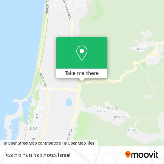 כניסת כפר נוער בית צבי map