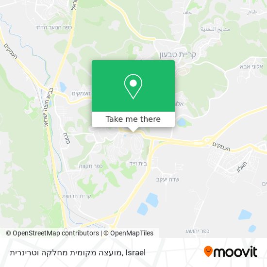 מועצה מקומית מחלקה וטרינרית map