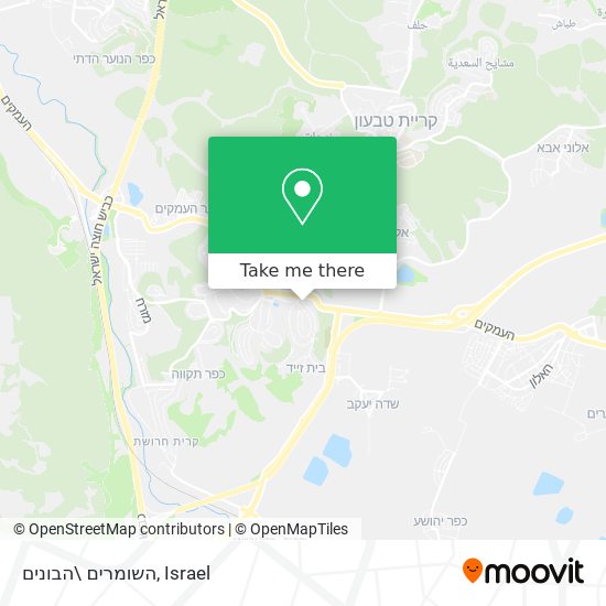 השומרים \הבונים map