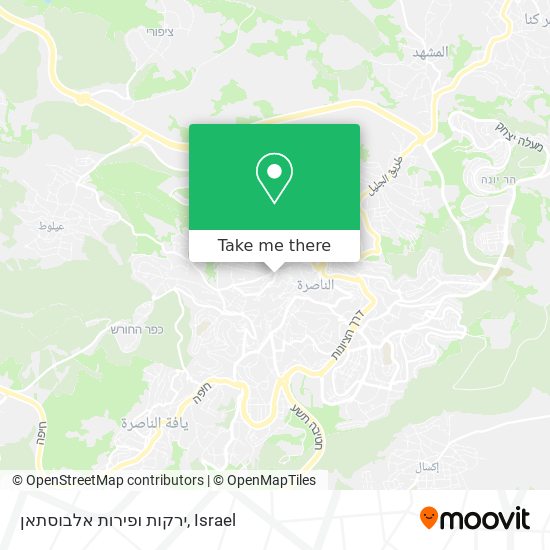 ירקות ופירות אלבוסתאן map