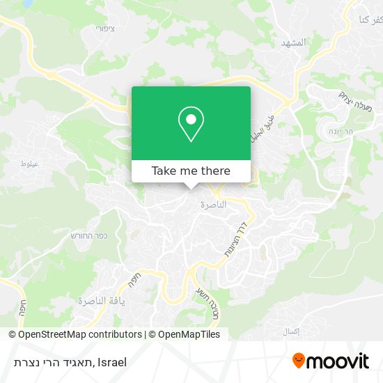 תאגיד הרי נצרת map