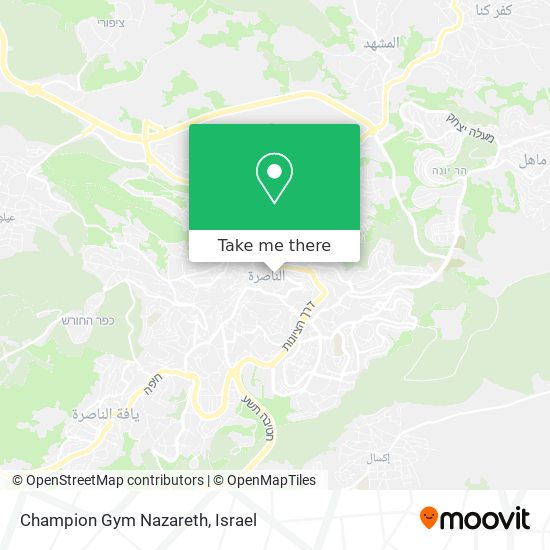 Champion Gym Nazareth map