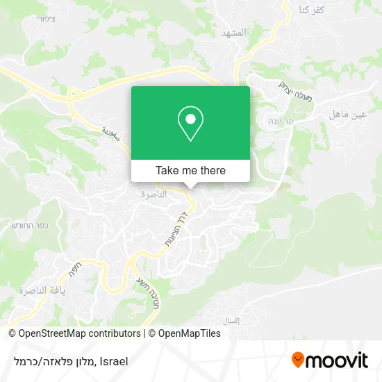 Карта מלון פלאזה/כרמל