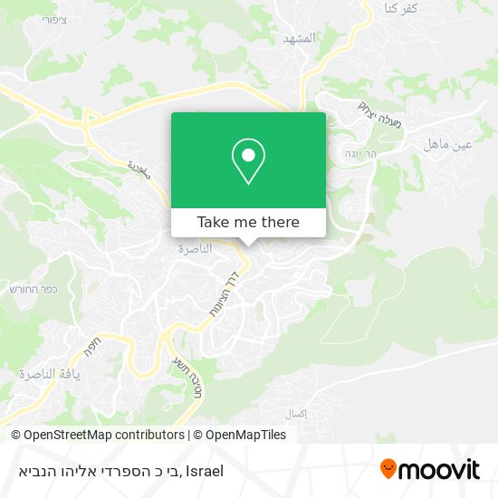 בי כ הספרדי אליהו הנביא map