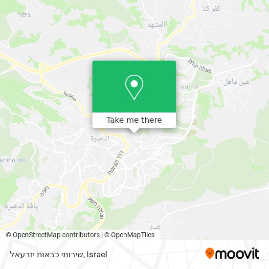 שירותי כבאות יזרעאל map