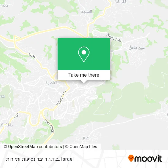 Карта ב.ד.ג רייבר נסיעות ותיירות
