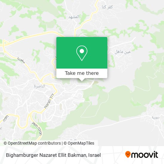 Bighamburger Nazaret Ellit Bakman map