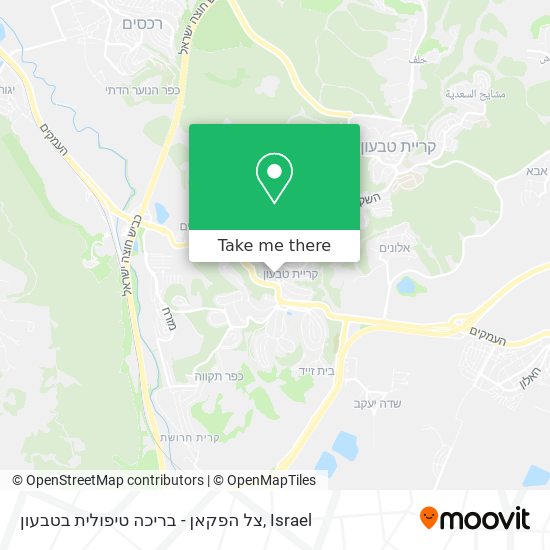 צל הפקאן - בריכה טיפולית בטבעון map