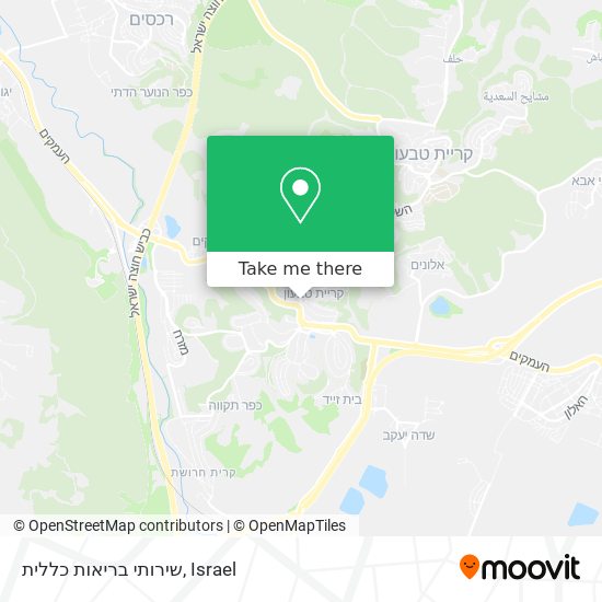 שירותי בריאות כללית map