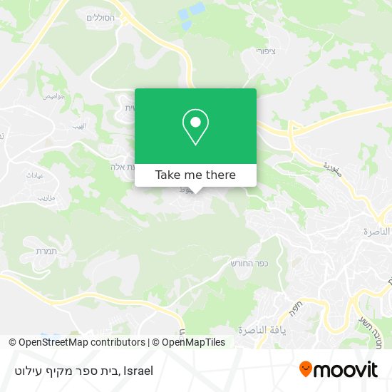 בית ספר מקיף עילוט map