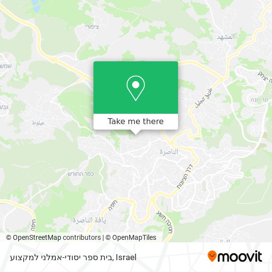 בית ספר יסודי-אמלני למקצוע map