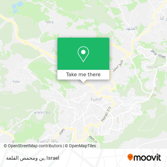 بن ومحمص القلعة map