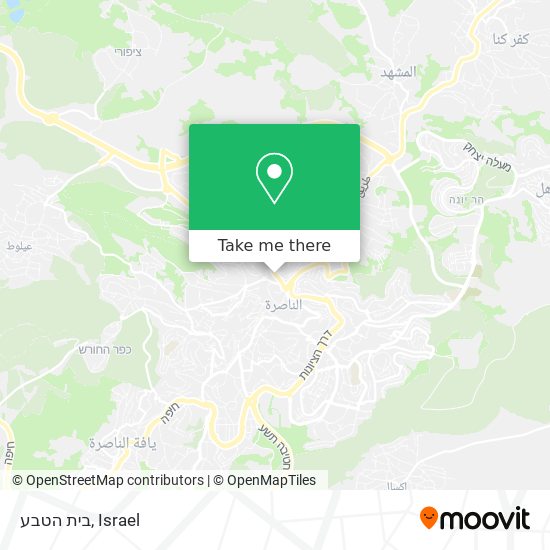 בית הטבע map