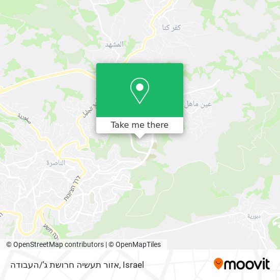 אזור תעשיה חרושת ג'/העבודה map