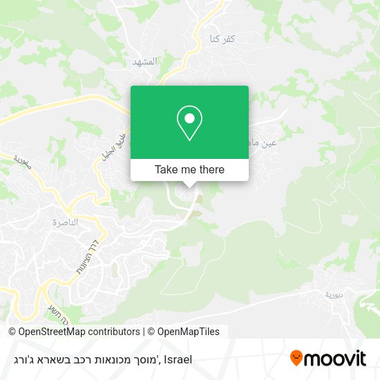 מוסך מכונאות רכב בשארא ג'ורג' map