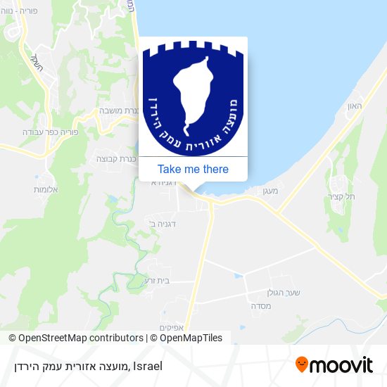 מועצה אזורית עמק הירדן map