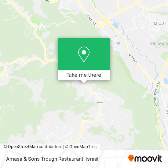 Карта Amasa & Sons Trough Restaurant