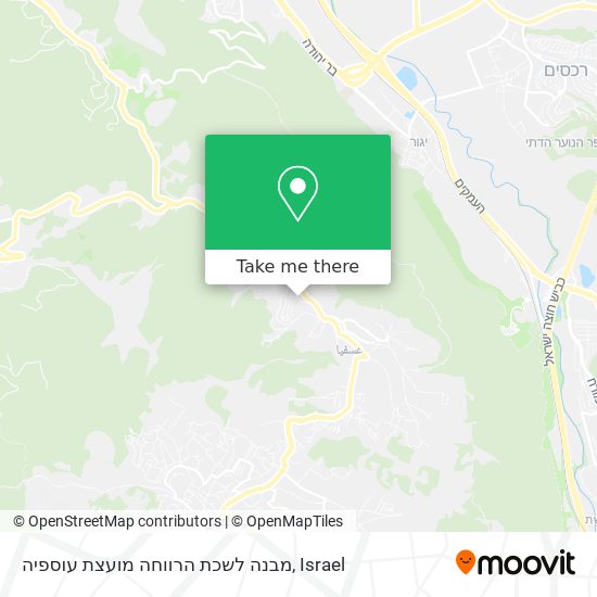 מבנה לשכת הרווחה מועצת עוספיה map