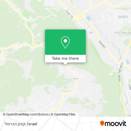 קניון הכרמל map