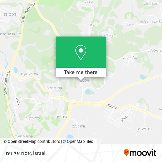 אסם אלונים map