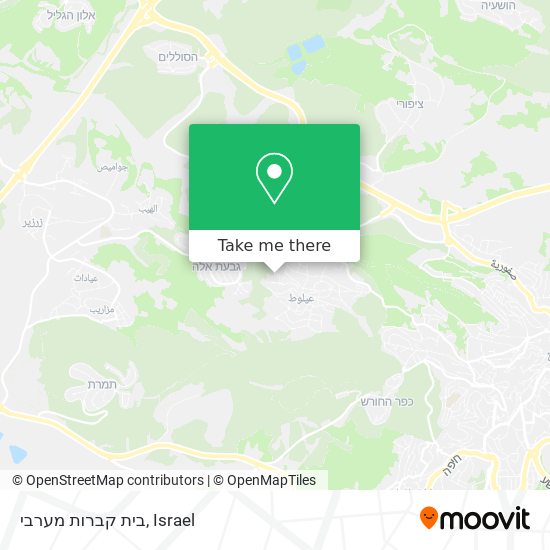 בית קברות מערבי map