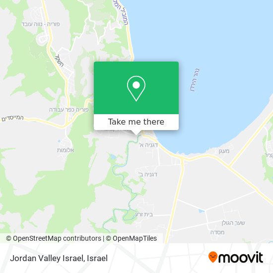 Jordan Valley Israel map