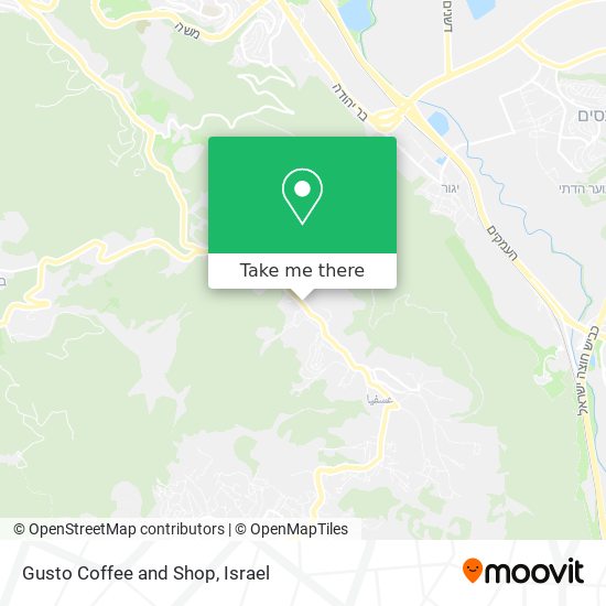 Карта Gusto Coffee and Shop