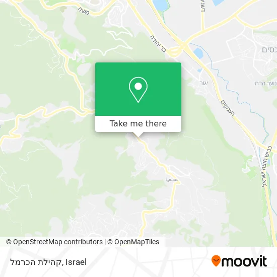 Карта קהילת הכרמל