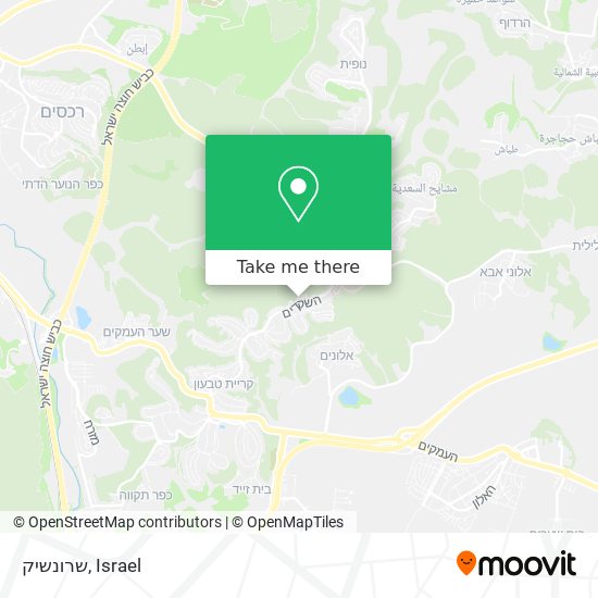 שרונשיק map