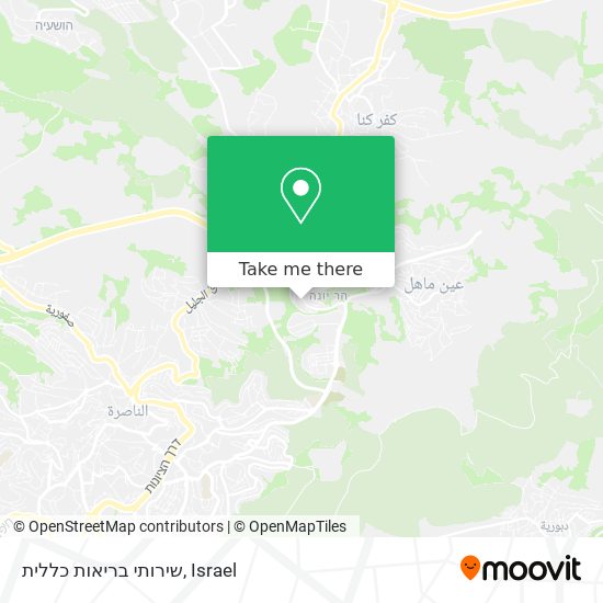 שירותי בריאות כללית map