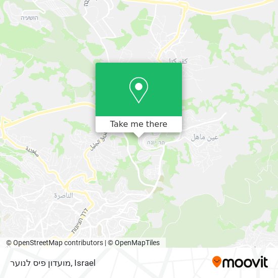 מועדון פיס לנוער map