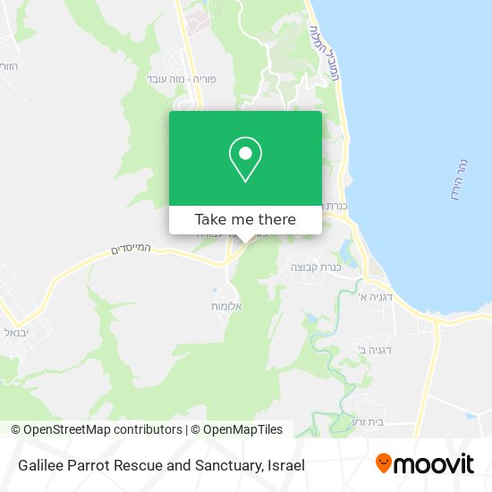 Galilee Parrot Rescue and Sanctuary map