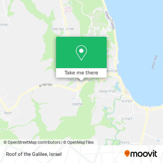 Roof of the Galilee map