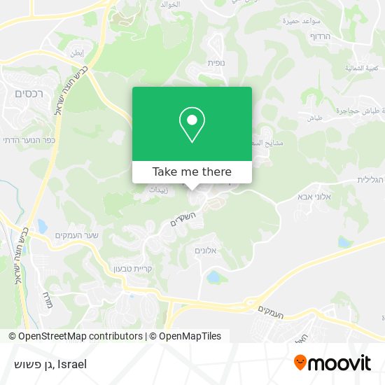 גן פשוש map