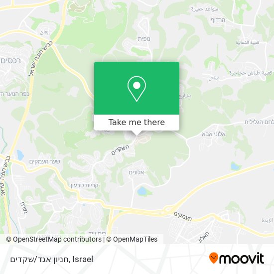 חניון אגד/שקדים map