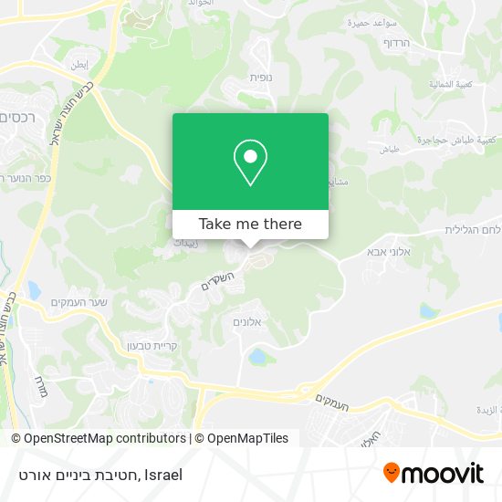 חטיבת ביניים אורט map