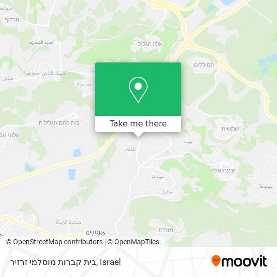 בית קברות מוסלמי זרזיר map