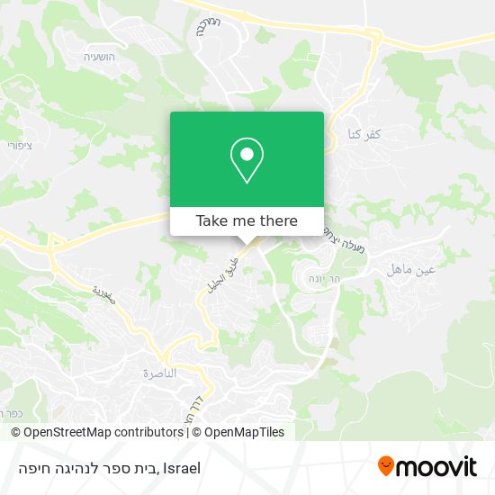 בית ספר לנהיגה חיפה map