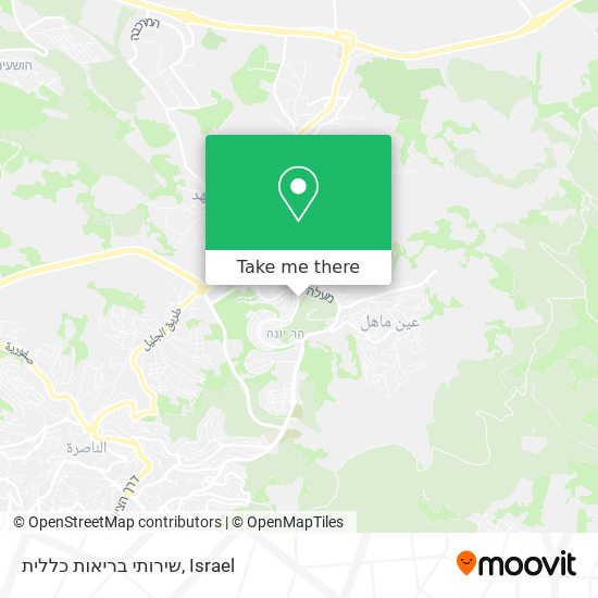 שירותי בריאות כללית map