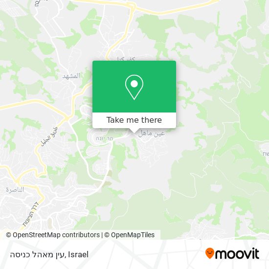 עין מאהל כניסה map