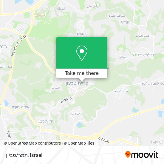 תמר/סביון map