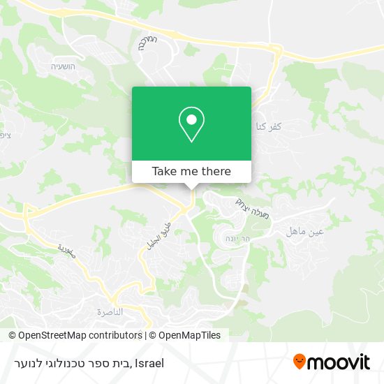 בית ספר טכנולוגי לנוער map