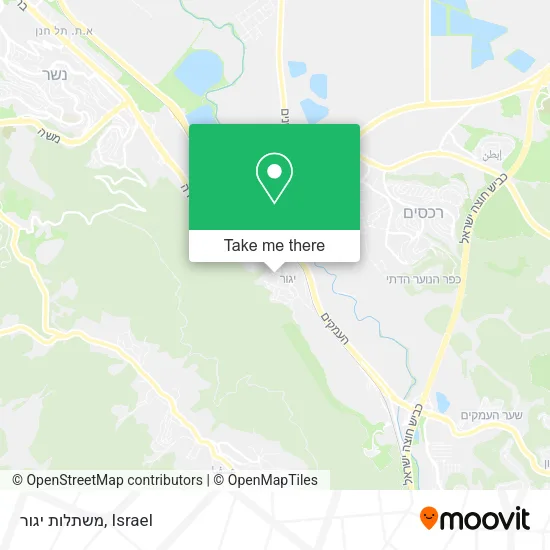 Карта משתלות יגור