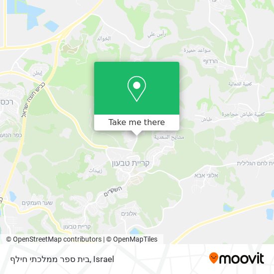 בית ספר ממלכתי חילף map