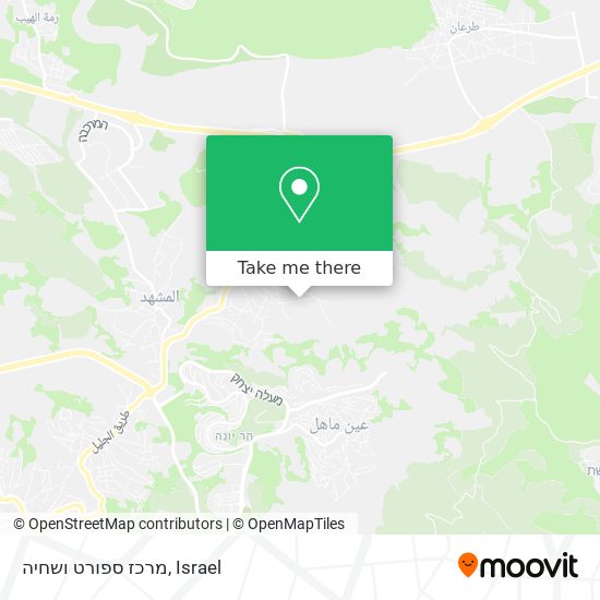 מרכז ספורט ושחיה map