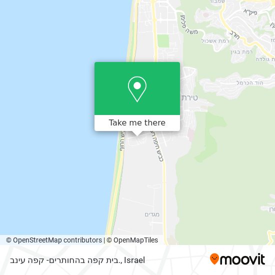 בית קפה בהחותרים- קפה עינב. map