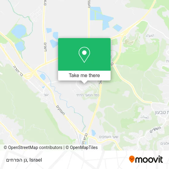 Карта גן הפרחים