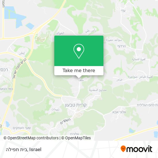 בית תפילה map