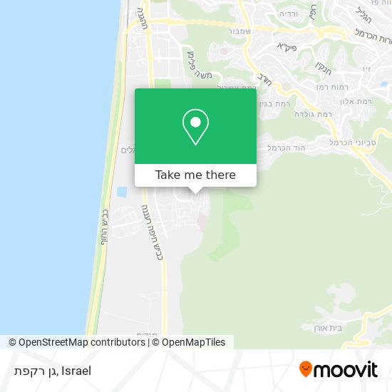 גן רקפת map