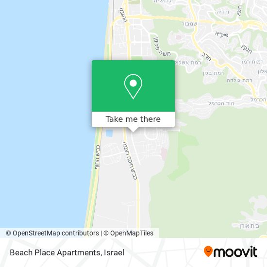 Beach Place Apartments map